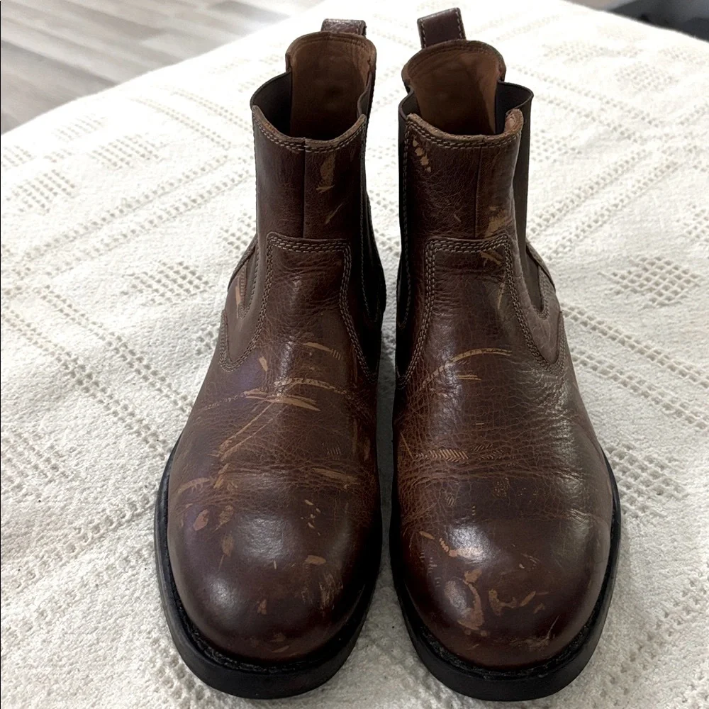CLARKS Mens‎ Casual Pull On Boots Faulkner On Chelsea Boots Size 11
